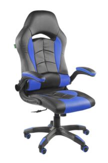 Кресло для геймера Riva Chair GAME 9505H черный / синий Riva
