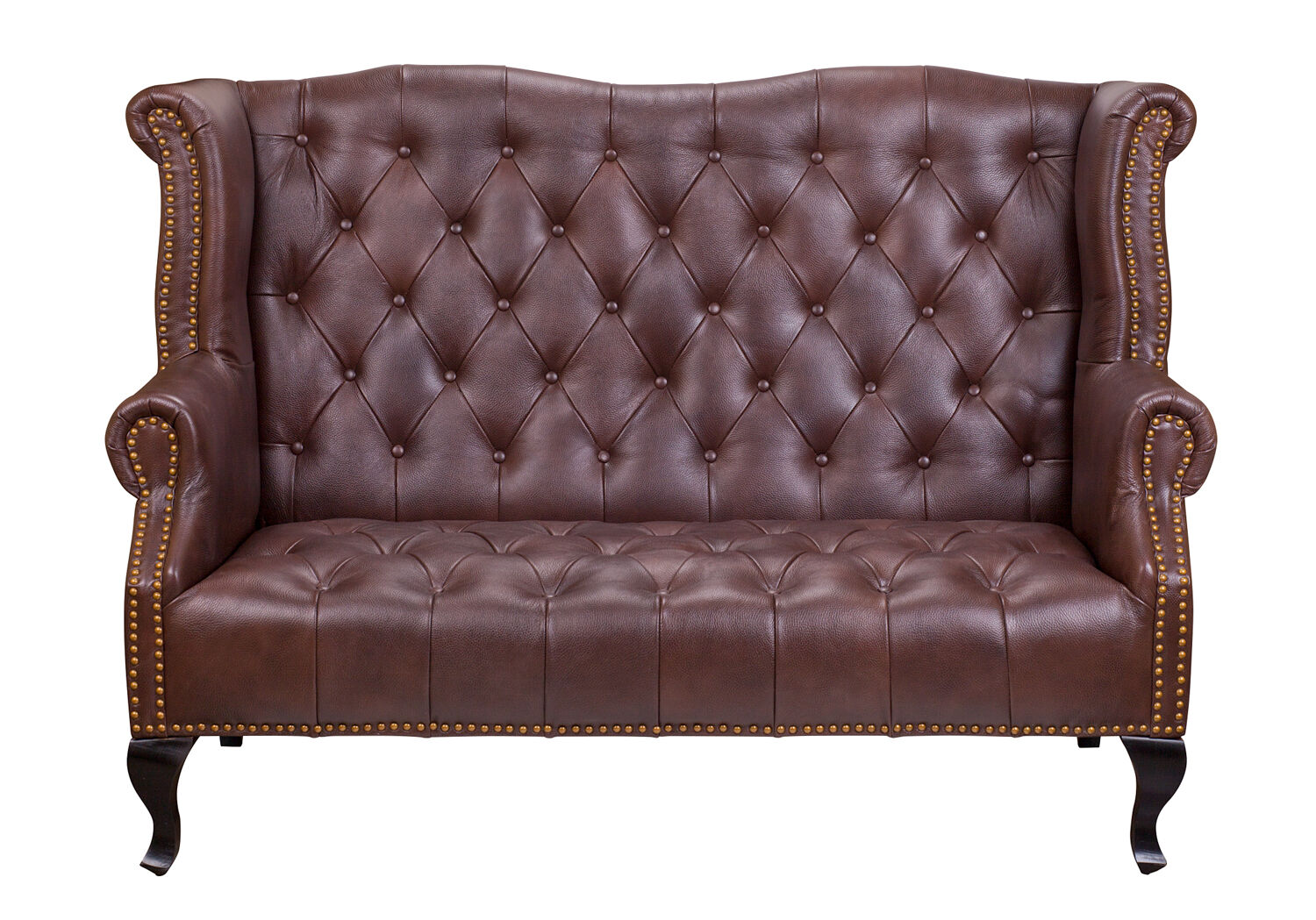 Диван кожаный Royal sofa Коричневый MAK interior