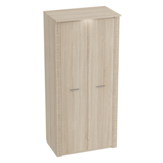 Шкаф 2-дверный с подсветкой Элана Дуб сонома (глубина 65 см) Мебель-град