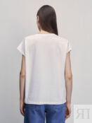 Базовая футболка со спущенным плечом Zarina