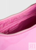 Лакированная сумка на плечо, Розовый O`Stin