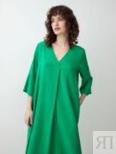 Платье миди ярко-зеленого цвета Pompa