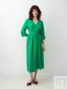 Платье миди ярко-зеленого цвета Pompa