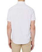 Мужская приталенная белая спортивная рубашка на пуговицах Society of Thread