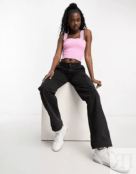 Укороченный Топ Asos Design, розовый 126139843 | PINK фото 3