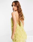 Платье мини на бретельках Asos Edition, желтый 115999413 | Lemon фото 2