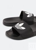 Женские шлепанцы Adidas Adilette Lite, черный/белый