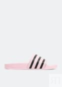 Женские шлепанцы Adidas Adilette, розовый/черный