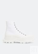 Ботинки ALEXANDER MCQUEEN Tread Slick boots, белый 611706W4MV29000 | White фото 1