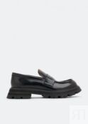 Лоферы ALEXANDER MCQUEEN Wander leather loafers, черный