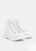 Ботинки ALEXANDER MCQUEEN Tread Slick boots, белый 611706W4MV29000 | White фото 4