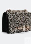 Сумка кросс-боди ALEXANDER MCQUEEN Mini jewelled satchel, черный 653134D78ED1000 | Black фото 2