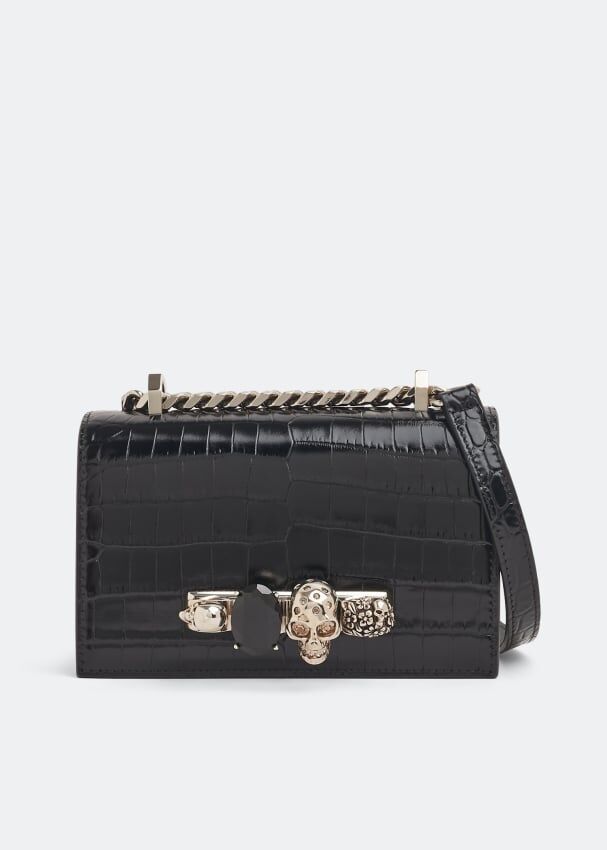 Сумка кросс-боди ALEXANDER MCQUEEN Mini jewelled satchel, черный 6531341HB0Y1001 | Black фото 1