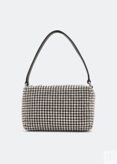 Сумка ALEXANDER WANG Heiress medium pouch bag, серебряный