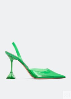 Туфли AMINA MUADDI Holli Glass pumps, зеленый