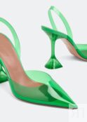 Туфли AMINA MUADDI Holli Glass pumps, зеленый HOLLIGLASSSLING95-PVEMGR | Green фото 3