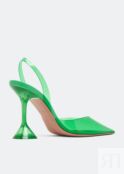 Туфли AMINA MUADDI Holli Glass pumps, зеленый HOLLIGLASSSLING95-PVEMGR | Green фото 4