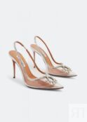 Туфли AQUAZZURA Seduction crystal pumps, нейтральный SCCHIGP0-SPP-CCC | Neutral фото 3