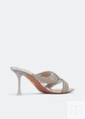 Мюли AQUAZZURA Gatsby mules, серебряный