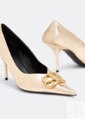 Туфли BALENCIAGA Square Knife pumps, золотой