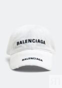 Кепка BALENCIAGA Double Logo cap, белый 744273415B39160 | White фото 1