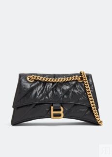 Сумка BALENCIAGA Crush small chain bag, черный