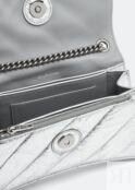 Сумка кросс-боди BALENCIAGA Crush XS chain bag, серебряный 736016210IW8110 | Silver фото 4