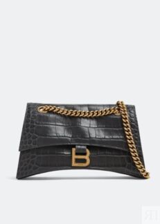 Сумка BALENCIAGA Crush small chain bag, серый