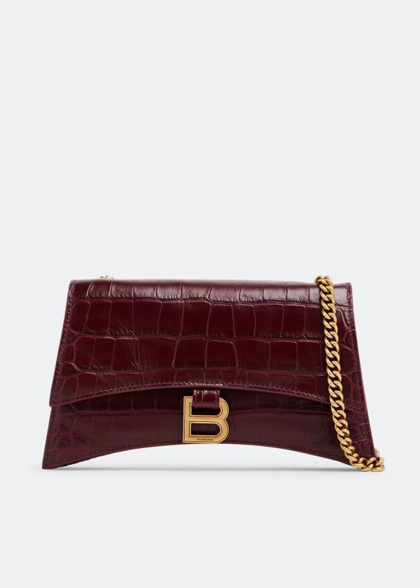 Сумка кросс-боди BALENCIAGA Crush XS chain bag, бордовый 736016210IX6526 | Burgundy фото 1