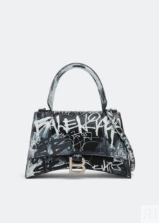 Сумка BALENCIAGA Hourglass S top-handle bag, принт