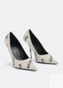 Туфли BALENCIAGA Square Knife BB pumps, серебряный 719769WBC528310 | Silver фото 4