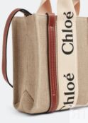 Сумка-тоут CHLOÉ Woody small tote bag, бежевый CHC22AS397I26-90U | Beige фото 4