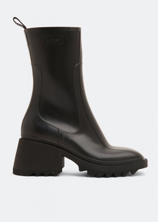 Ботинки CHLOÉ Betty rain boots, черный CHC22A239Z2-001 | Black фото 1