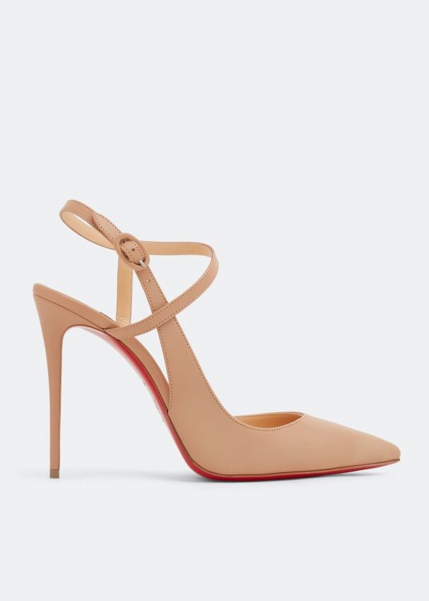 Туфли CHRISTIAN LOUBOUTIN Jenlove 100 pumps, бежевый 3210590PK1A | Beige фото 1