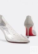 Туфли CHRISTIAN LOUBOUTIN Degrastrass 85 pumps , серебряный 1220712S281 | Silver фото 3