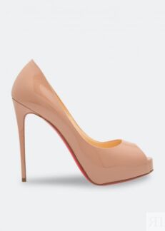 Туфли CHRISTIAN LOUBOUTIN New Very Prive 120 pumps, бежевый