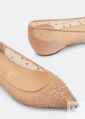 Балетки CHRISTIAN LOUBOUTIN Follies Strass ballet flats, бежевый