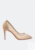 Туфли CHRISTIAN LOUBOUTIN Follies strass 85 pumps, бежевый 1190715F065 | Beige фото 1