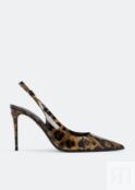 Туфли DOLCE&GABBANA Kim calfskin pumps, животный принт CG0621AM568HA93M | Animal print фото 1