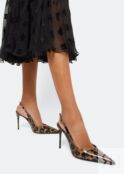 Туфли DOLCE&GABBANA Kim calfskin pumps, животный принт CG0621AM568HA93M | Animal print фото 2