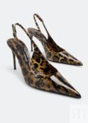 Туфли DOLCE&GABBANA Kim calfskin pumps, животный принт CG0621AM568HA93M | Animal print фото 5