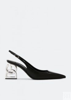 Туфли DOLCE&GABBANA Polished slingbacks pumps, черный