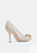 Туфли DOLCE&GABBANA Bellucci pumps, белый CD0101AL19880005 | White фото 4