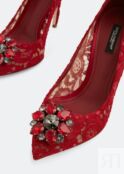 Туфли DOLCE&GABBANA Bellucci pumps, красный CD0101AL19880304 | Red фото 3