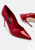 Туфли DOLCE&GABBANA Patent leather pumps, красный CD1657A147180317 | Red фото 3