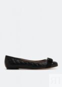 Балетки FERRAGAMO Varina ballet flats, черный