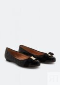 Балетки FERRAGAMO Varina ballet flats, черный 01M831-672100 | Black фото 5