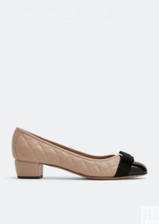 Туфли FERRAGAMO Vara bow pumps, черный