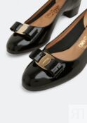 Туфли FERRAGAMO Vara bow pumps, черный 01B221-591963 | Black фото 3