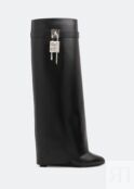 Ботинки GIVENCHY Shark Lock pant boots, черный BE702NE1NG001 | Black фото 1